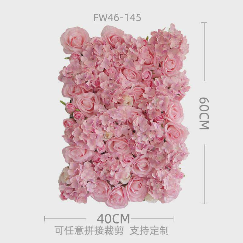 玫瑰花墙假花墙面装饰布景室内外婚礼花墙背景墙绢花