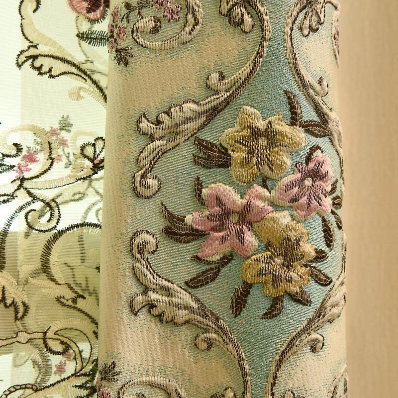 厂家直销新款欧式窗帘大气高档客厅别墅奢华卧室高遮光立体浮雕