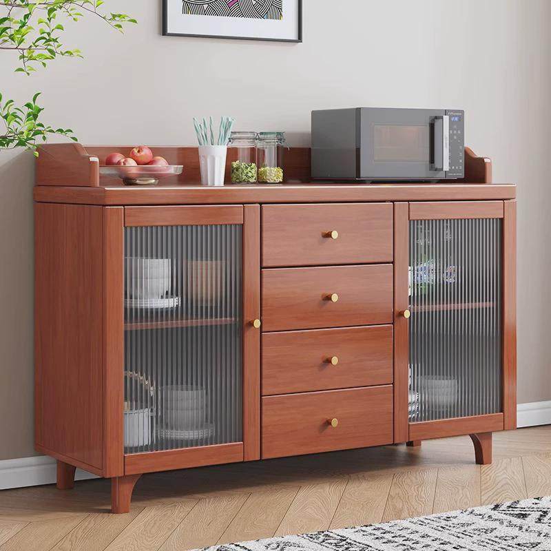 实木餐边柜收纳柜子厨房碗柜置物现代简约储物一体靠墙茶水柜酒柜,住宅家具,餐边柜,淘宝优惠券,粉丝福利购,淘宝优惠卷