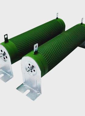 RXG20变频器波纹制动刹车电阻10W-300W绿色被漆功率电阻包含支架