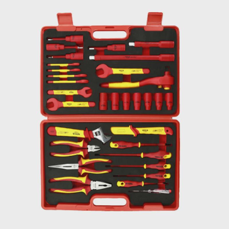 热销YATO易尔拓32件套电工绝缘工具组套YT-21299耐压1000V