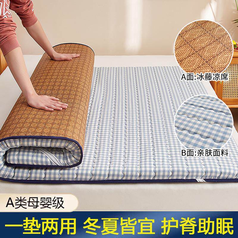 ug73两用软垫家用榻榻米海绵垫子学生宿舍单人春夏乳胶床垫可折叠