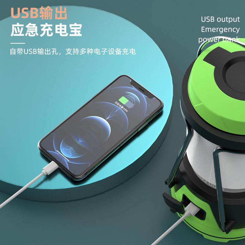 新款悬挂露营灯三光源高亮便携式应急多功能户外灯