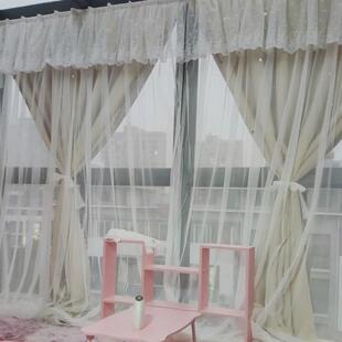 窗帘免打孔安装 遮光2024卧室魔术贴飘窗少女粘贴式 遮阳帘U型新款