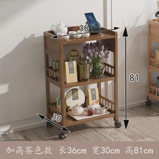 茶架子置物架实木茶叶收纳柜客厅小型茶室博古架茶具架茶叶展示柜