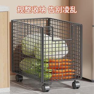 果蔬置物架厨房家用多功能蔬菜收纳架子客厅落地可移动零食小推车