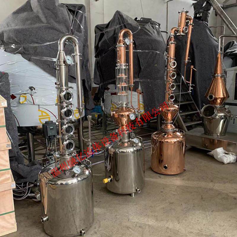 热销玻璃酿酒设备蒸馏器蒸馏蒸馏塔柱小型酿酒蒸馏设备水晶塔柱蒸