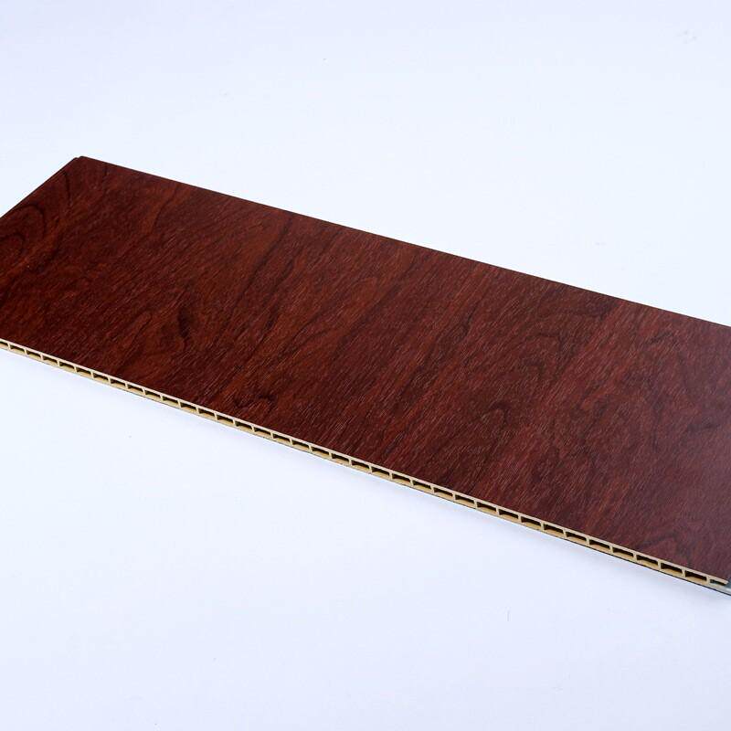 轻奢石塑护墙板室内pvc新中式平面竹木纤维集成墙板厂家直销