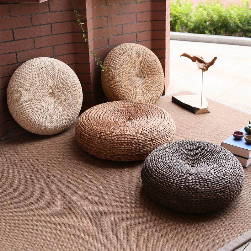 日式榻榻米藤编蒲团坐垫打坐垫禅修垫草编拜佛垫跪垫拜垫地上垫子,居家布艺,蒲团,淘宝优惠券,粉丝福利购,淘宝优惠卷