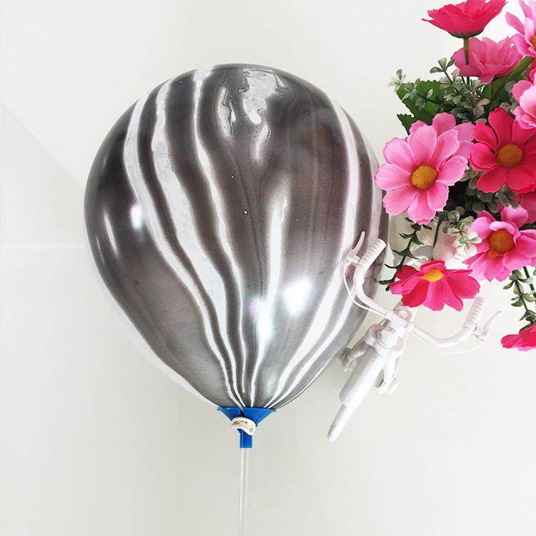 厂家批发大理石纹油彩加厚气球12寸3.5克大号彩云玛瑙气球