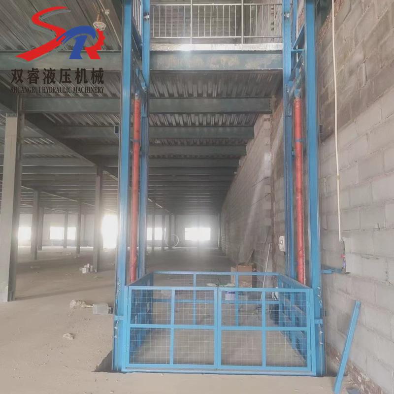 升降厂房货物提升机2吨3吨电动液压简易升降平台导轨式固定式货梯