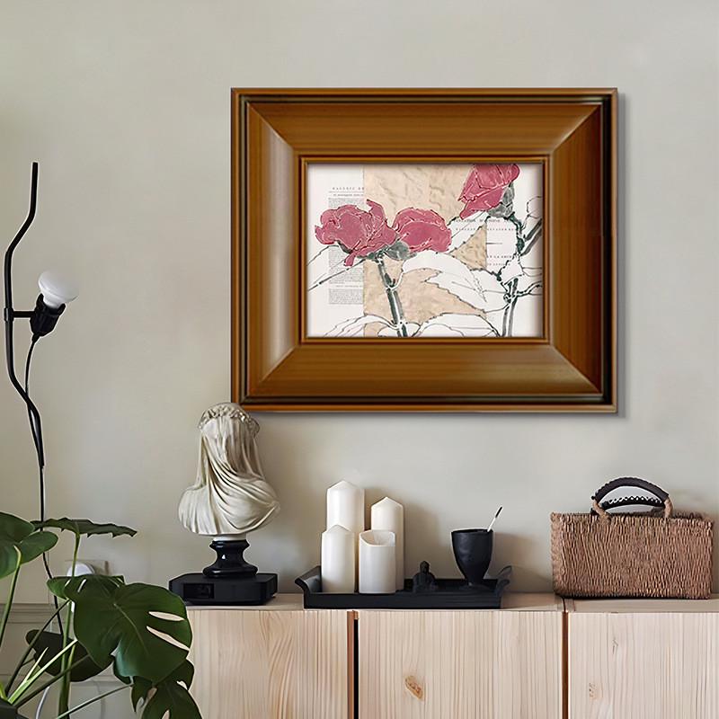 《花瓣书》高级感法式小众艺术装饰画餐厅卧室走廊壁画花卉挂画图片