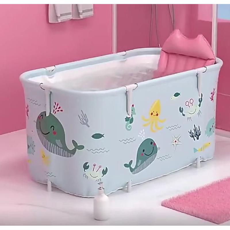 家用泡澡桶浴缸浴缸大号成人全身折叠浴桶方形浴桶折叠浴盆沐浴桶