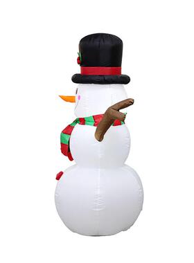 2021新款装饰充气气模1.6mled灯光圣诞充气树枝雪人庭院圣诞节