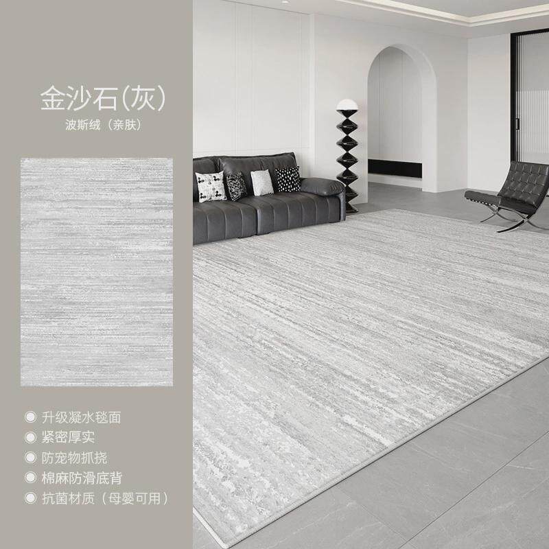 客厅地毯卧室耐脏免新款2024打理轻奢高级沙发茶几毯现代简约地垫