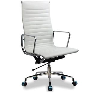 厂家供应经典 伊姆斯高背皮椅铝合金电镀主架畅销国内外办公转椅 款