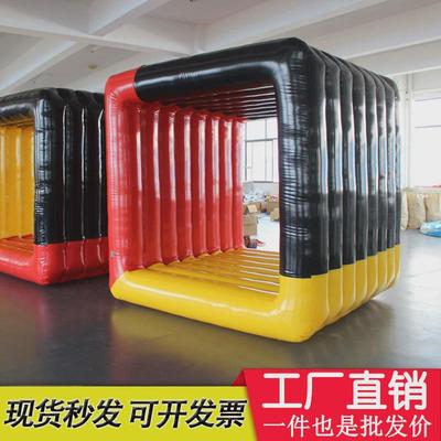 趣味运动会道具充气动感五环草地滚筒球团建拓展时代巨轮游戏器材