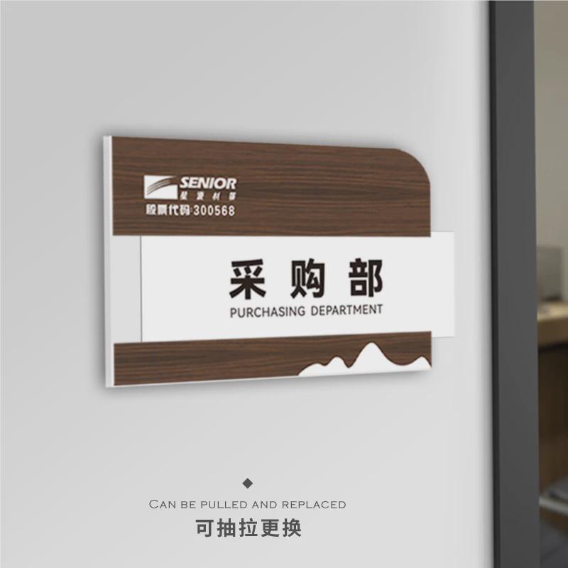 高档可更换门牌办公室标牌企事业单位标识牌房间门牌公司部门标牌