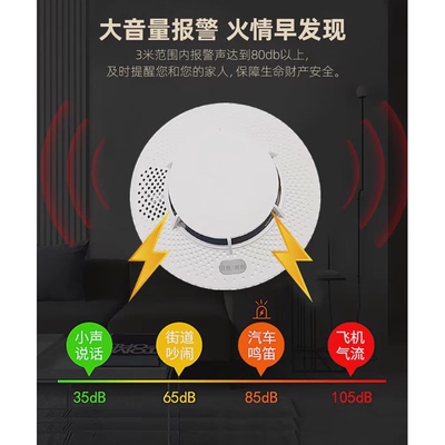 烟雾报警器家用报警器独立式火灾烟感器泰和安独立烟感TX3190A