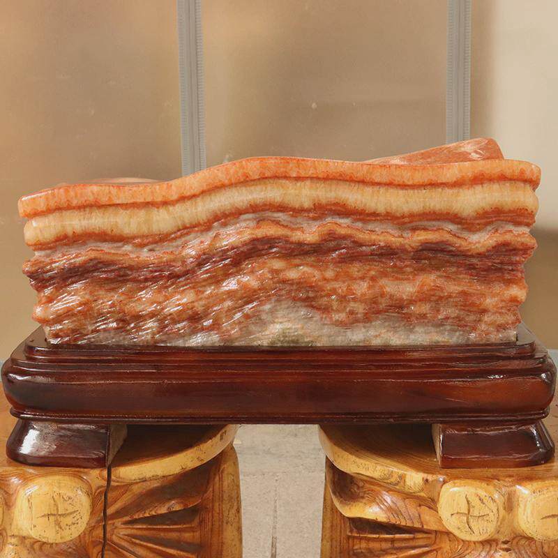 猪肉石天然玉石肉肉石广西红烧柳州腊肉五花肉44*20*28cm41150g
