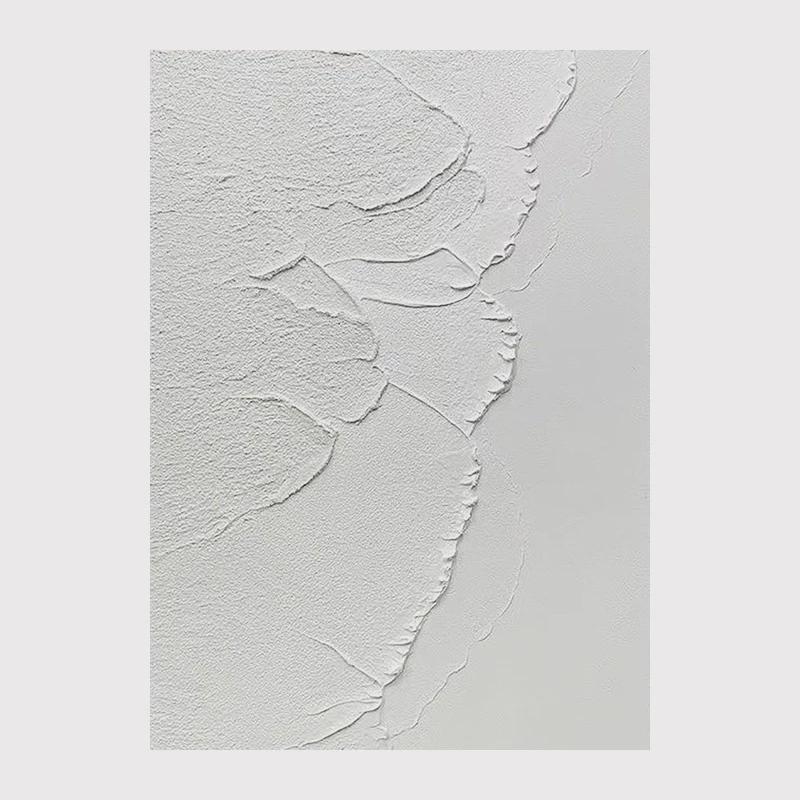 纯手绘油画抽象布艺立体侘寂风肌理画玄关挂画客厅落地装饰画漠北图片