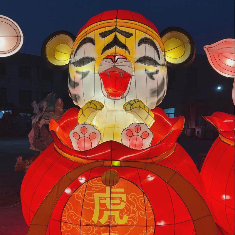 2025春节元宵花灯卡通动物造型花灯十二生肖灯会美陈自贡厂家设计