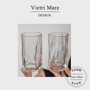 Vietri Mare玻璃杯美式不规则咖啡杯小众果汁杯轻奢冷饮杯丨林恩