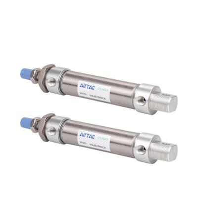 亚德客不锈钢迷你平尾气缸MA25X25/30/50/75/100/125/150/200SU