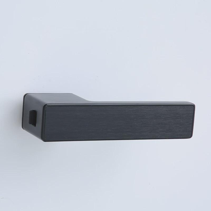 极简北欧风室内门锁卧室生态磁吸轻奢门锁静音黑色简约房门锁批发