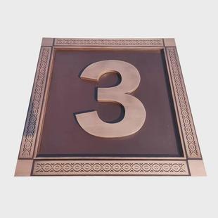 不锈钢楼号牌楼层指示牌别墅单元牌楼栋牌小区楼幢牌楼栋号标识牌