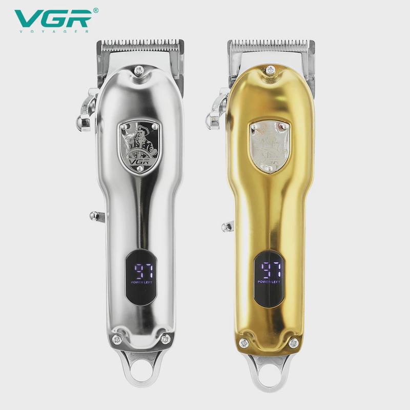 VGR652电推剪油头LED液晶大功率剃头刀电动金属机身电推子理发器