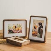 实木黑胡桃榫卯圆角6寸相框摆台洗照片做成原木画框装 裱打印