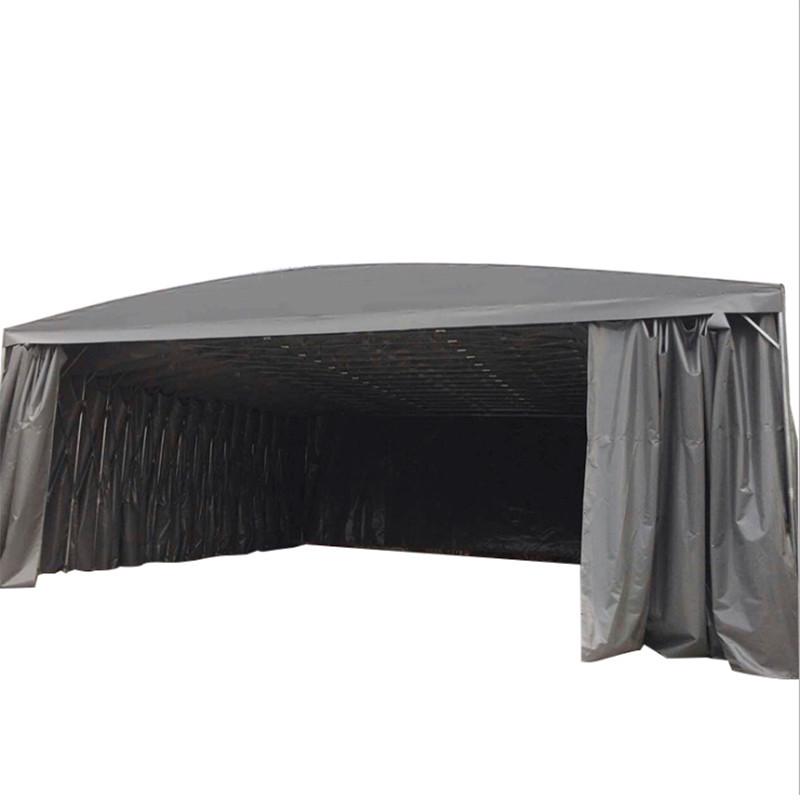 户外家用汽车停车棚活动遮阳篷仓储帐篷防雨伸缩移动推拉车蓬雨棚