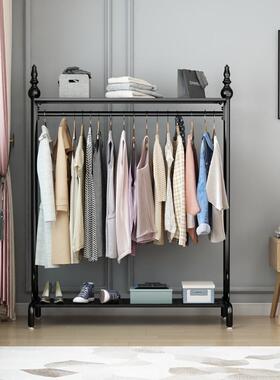 71tx挂衣架落地卧室单杆式阳台凉衣架室内晾晒衣杆家用帽衣服简易