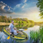 新款 户外皮艇皮划艇pvc加厚船用折叠充气船钓鱼船冲锋舟橡皮艇