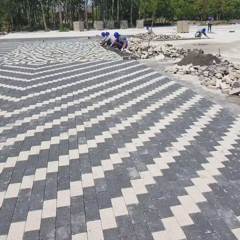 陶瓷透水砖生态景观园林建筑人行道路面烧结砖彩色防滑透水砖基砂