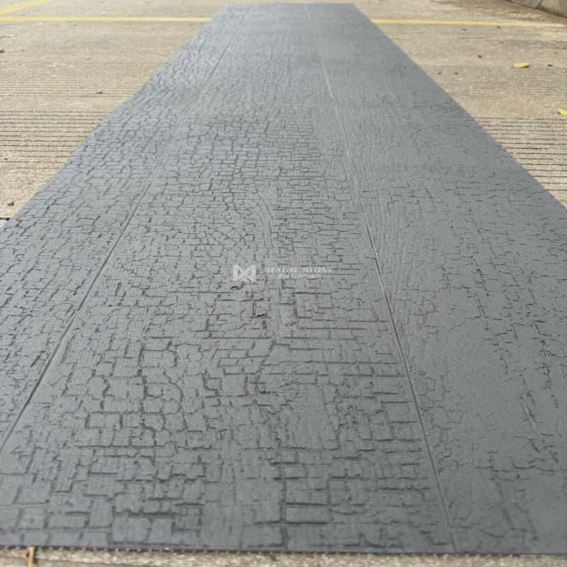 软超薄柔性石材碳化木粗细纹仿木纹大板背景墙装饰板软石瓷石材