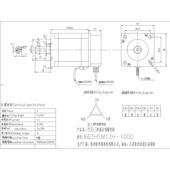 86三相混合米闭环步进12牛伺服电机套装 3hss2208h数显驱动器