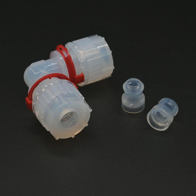 pfa可溶性聚四氟乙烯npt口90度弯头接头耐高温塑料王外螺纹扩