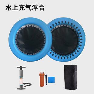 户外充气游泳池多人游泳水上充气浮台防溺水浮板充气浮排海上