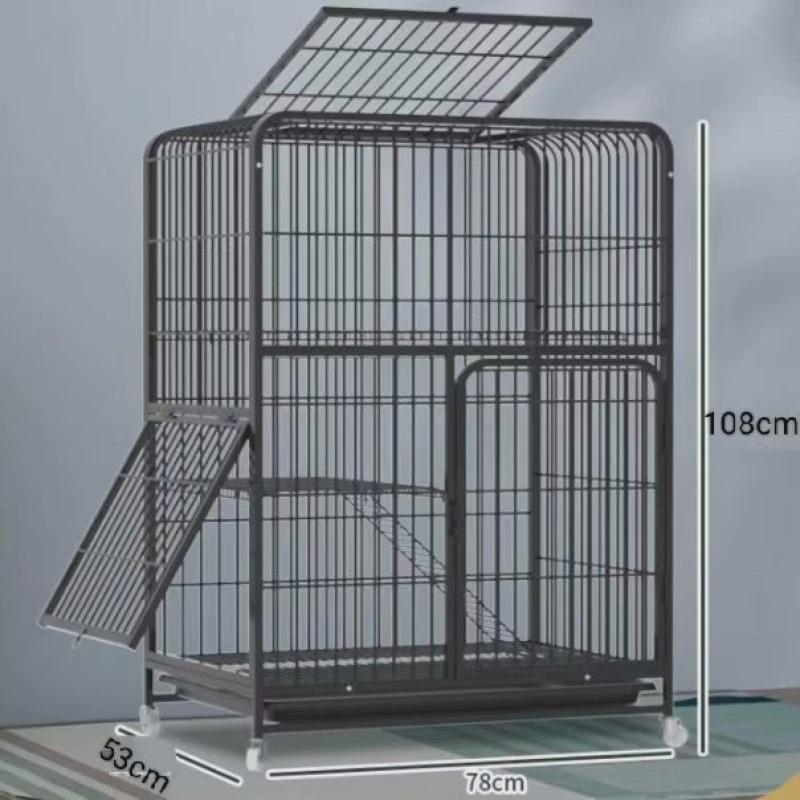 猫笼家用双层小猫咪猫窝三四层特大号别墅双层猫笼带厕所猫屋猫舍