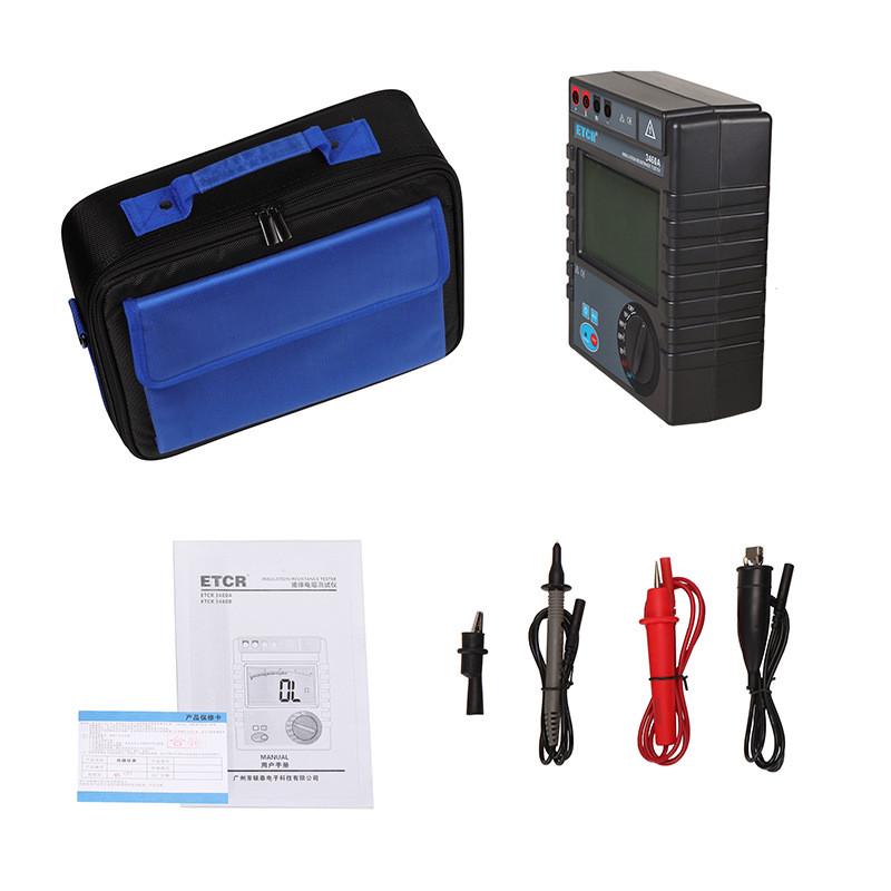 铱泰ETCR3460A绝缘电阻测试仪50V数字兆欧表绝缘电阻表5000V