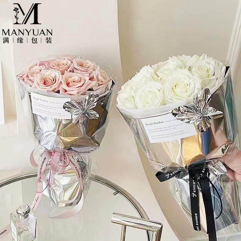 镜面亮光包装纸艺术纸防水金属纸银色鲜花花束包花反光纸铝箔锡纸,鲜花速递/花卉仿真/绿植园艺,花艺包装纸,淘宝优惠券,粉丝福利购,淘宝优惠卷