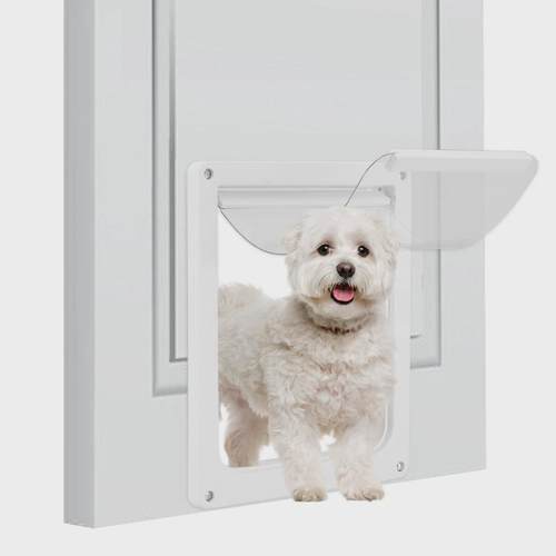 新款宠物围栏猫门狗门可控制出入方向宠物门大型犬专用进出门