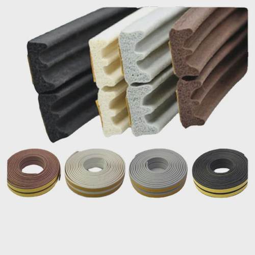 EPDM网格背胶D型发泡D型9*7.5防盗门密封条隔音条防撞胶条防风条