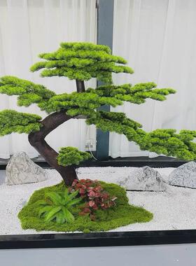 仿真松树迎客松罗汉松假松树商场酒店装饰景观树园林绿化仿真树
