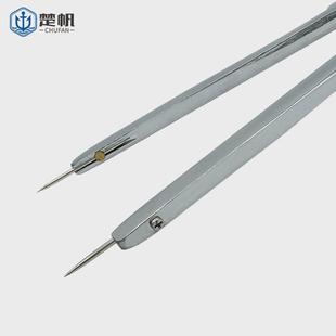 海图全铜tfg-180型圆规分规船用航海海图作业大分规两脚规划规