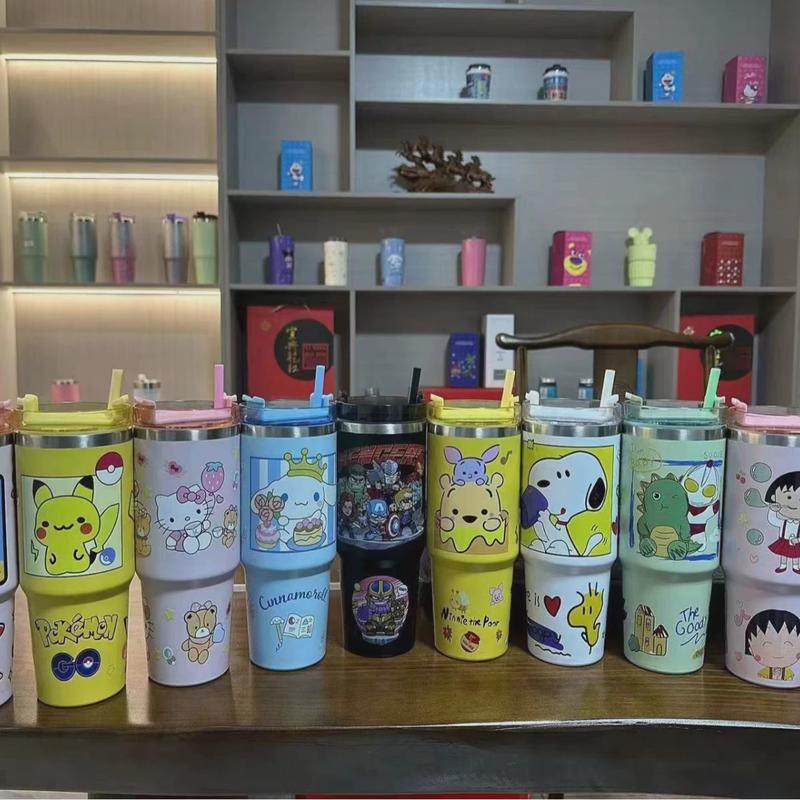 新款卡通图案冰霸杯30oz车载汽车杯304不锈钢真空保温咖啡杯,节庆用品/礼品,创意礼盒/礼品套组,淘宝优惠券,粉丝福利购,淘宝优惠卷