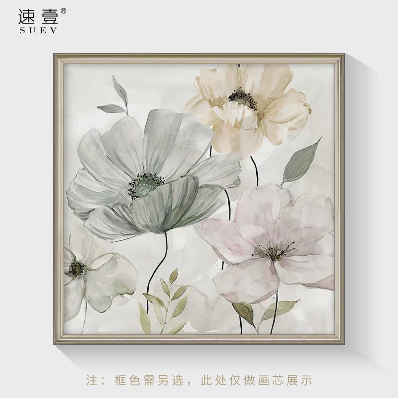 Q683免打孔电表箱装饰画多媒体遮挡箱配电箱弱电箱电闸盒美式轻奢