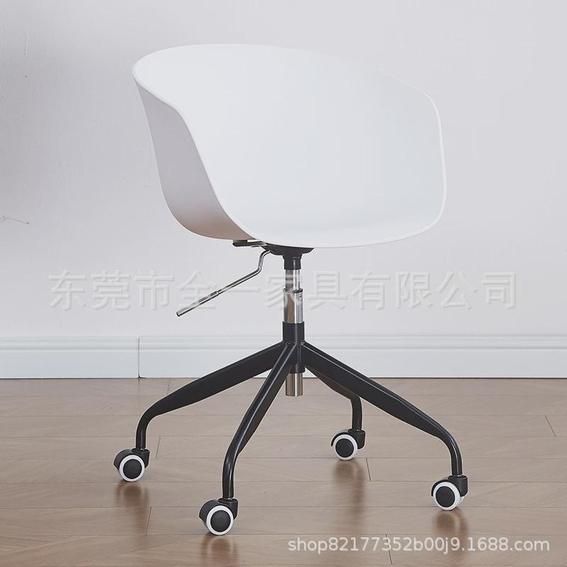 北欧简约家用升降靠背电脑椅书房宿舍学习游戏写字扶手移动办公椅